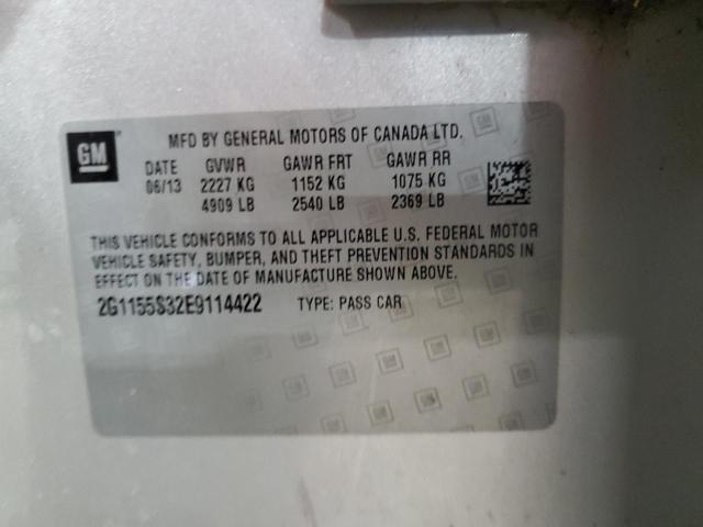 Photo 10 from auction – 2014 CHEVROLET IMPALA LTZ with VIN 2G1155S32E9114422