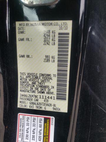 Photo 10 from auction – 2011 NISSAN ALTIMA S with VIN 1N4AL2EP7BC111441