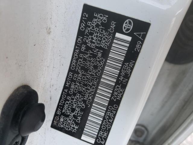 Фото 10 с аукциона – 2012 TOYOTA PRIUS с VIN JTDKN3DUXC1609362