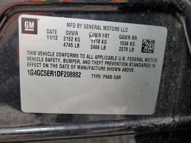 Photo 10 from auction – 2013 BUICK LACROSSE with VIN 1G4GC5ER1DF208882