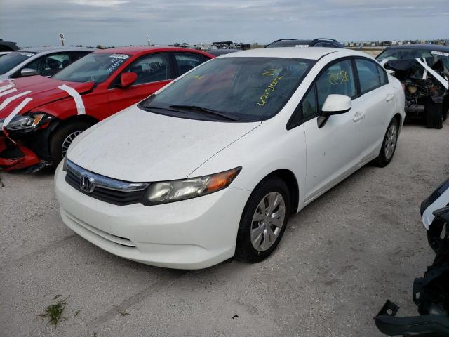 Photo 2 from auction – 2012 HONDA CIVIC LX with VIN 19XFB2F50CE383081