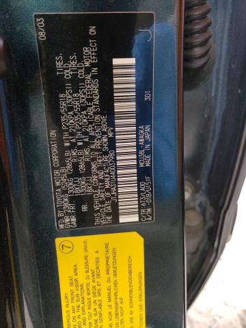 Photo 10 from auction – 2004 LEXUS RX 330 with VIN JTJHA31U440037980