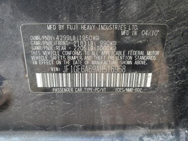 Photo 10 from auction – 2010 SUBARU IMPREZA 2. with VIN JF1GE6A69AH516968