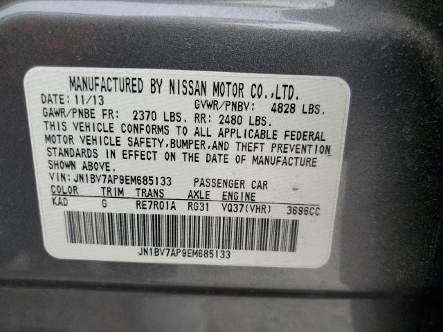 Photo 10 from auction – 2014 INFINITI Q50 BASE with VIN JN1BV7AP9EM685133