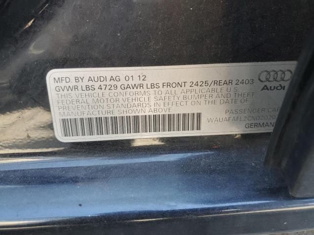 Photo 10 from auction – 2012 AUDI A4 PREMIUM with VIN WAUAFAFL2CN020202