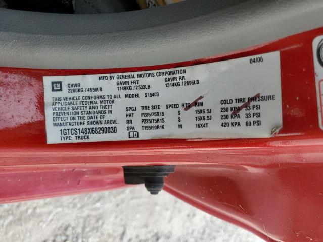 Photo 10 from auction – 2006 GMC CANYON with VIN 1GTCS148X68290030