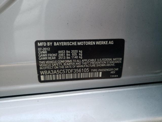 Photo 10 from auction – 2013 BMW 328 I with VIN WBA3A5C57DF356105