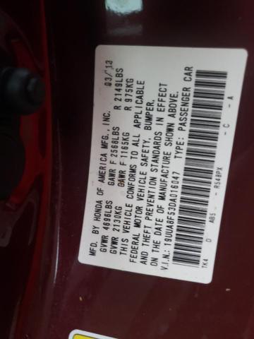 Photo 10 from auction – 2013 ACURA TL TECH with VIN 19UUA8F53DA016047