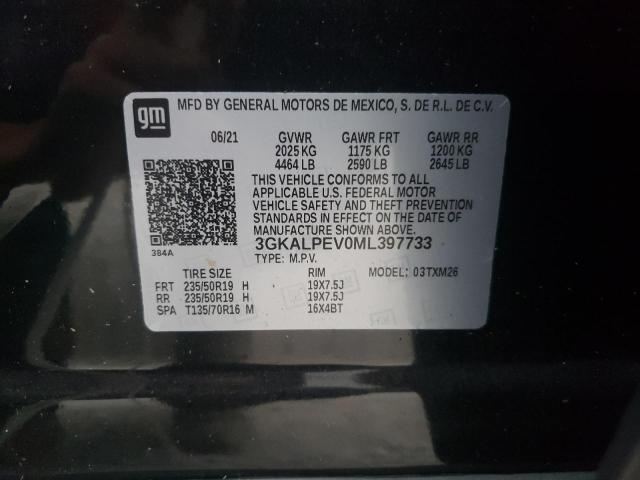 Photo 10 from auction – 2021 GMC TERRAIN SL with VIN 3GKALPEV0ML397733