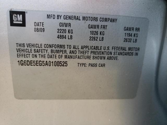 Photo 10 from auction – 2010 CADILLAC CTS LUXURY with VIN 1G6DE5EG5A0100525