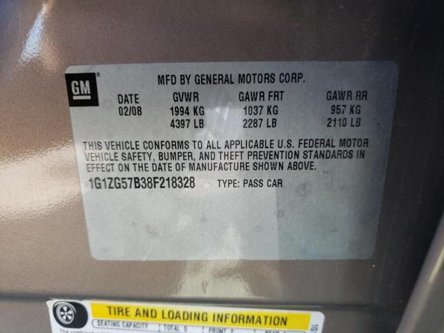Photo 10 from auction – 2008 CHEVROLET MALIBU LS with VIN 1G1ZG57B38F218328