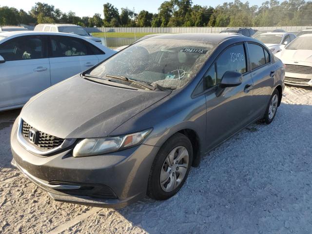 Photo 2 from auction – 2013 HONDA CIVIC LX with VIN 19XFB2F5XDE046225