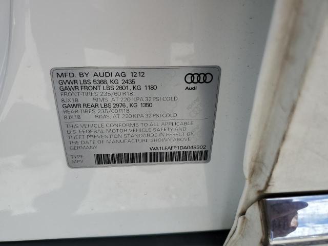 Photo 10 from auction – 2013 AUDI Q5 PREMIUM with VIN WA1LFAFP1DA048302
