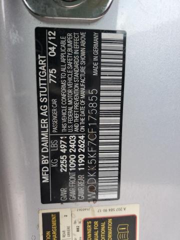 Photo 10 from auction – 2012 MERCEDES-BENZ E 350 with VIN WDDKK5KF7CF175855
