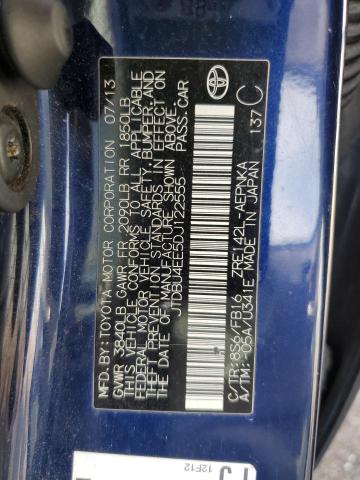 Photo 10 from auction – 2013 TOYOTA COROLLA BA with VIN JTDBU4EE5DJ122555