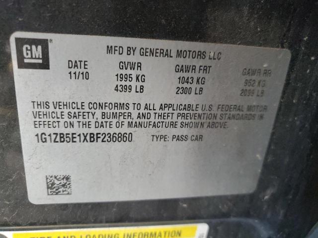 Photo 10 from auction – 2011 CHEVROLET MALIBU LS with VIN 1G1ZB5E1XBF236860