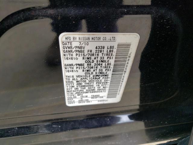 Photo 10 from auction – 2011 NISSAN ROGUE S with VIN JN8AS5MT5BW560472