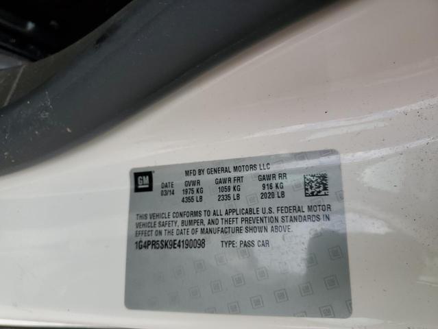 Photo 10 from auction – 2014 BUICK VERANO CON with VIN 1G4PR5SK9E4190098