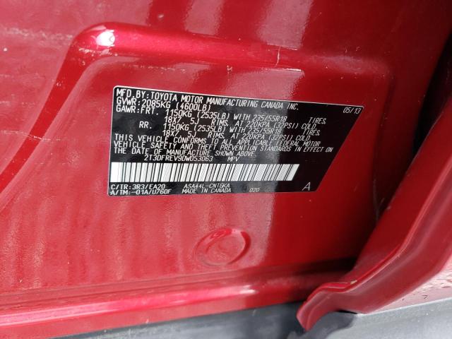 Photo 10 from auction – 2013 TOYOTA RAV4 LIMIT with VIN 2T3DFREV9DW053063