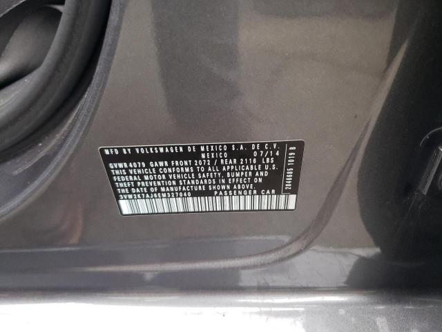 Photo 10 from auction – 2014 VOLKSWAGEN JETTA BASE with VIN 3VW2K7AJ6EM327040