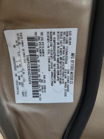 Photo 10 from auction – 2005 FORD TAURUS SE with VIN 1FAFP53285A276370