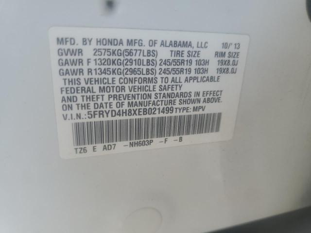 Photo 10 from auction – 2014 ACURA MDX ADVANC with VIN 5FRYD4H8XEB021499