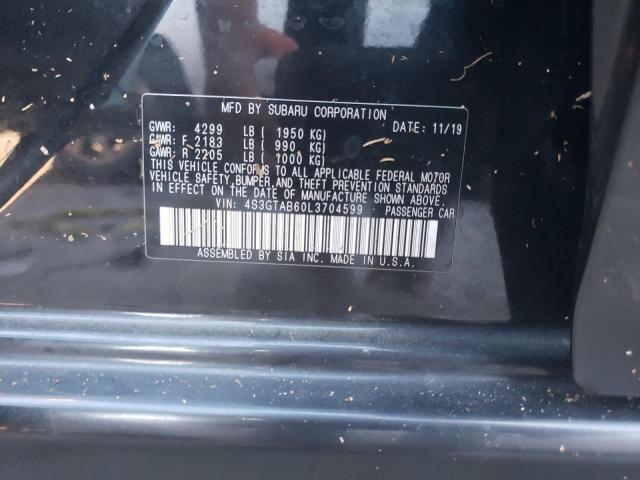 Photo 10 from auction – 2020 SUBARU IMPREZA with VIN 4S3GTAB60L3704599