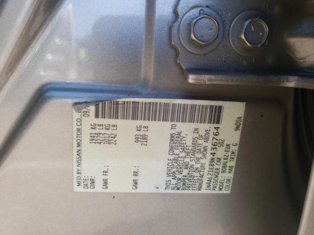 Photo 10 from auction – 2009 NISSAN ALTIMA 2.5 with VIN 1N4AL21E89N436764
