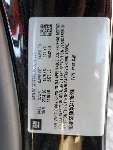 Photo 10 from auction – 2016 BUICK VERANO with VIN 1G4PS5SKXG4116650