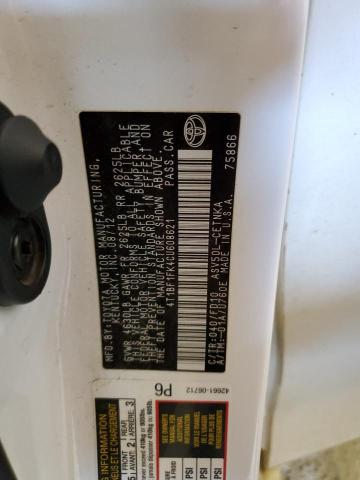 Photo 10 from auction – 2012 TOYOTA CAMRY BASE with VIN 4T1BF1FK4CU608621