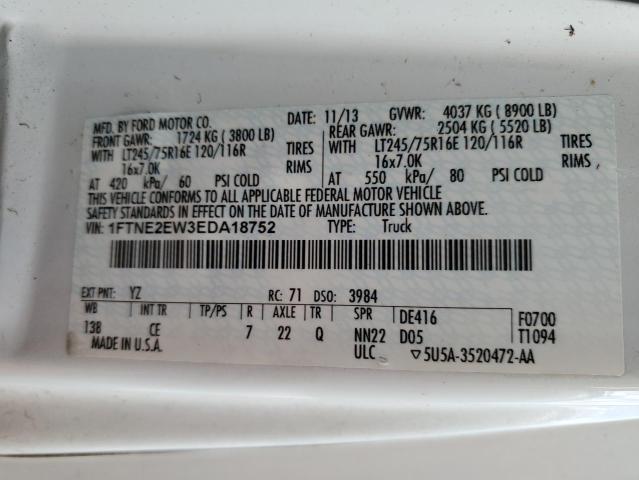 Photo 10 from auction – 2014 FORD ECONOLINE with VIN 1FTNE2EW3EDA18752