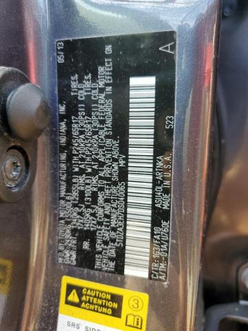 Photo 10 from auction – 2013 TOYOTA HIGHLANDER with VIN 5TDZA3EH7DS040065
