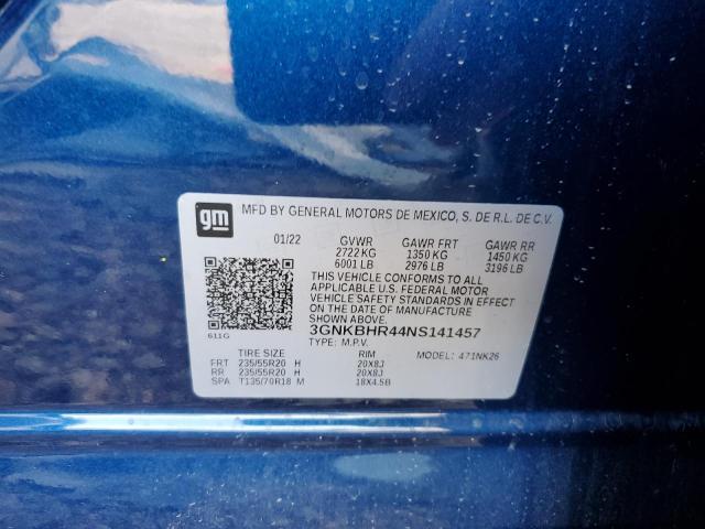 Photo 10 from auction – 2022 CHEVROLET BLAZER 2LT with VIN 3GNKBHR44NS141457