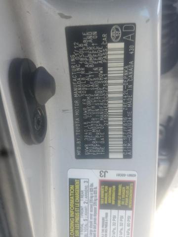 Photo 10 from auction – 2012 TOYOTA COROLLA BA with VIN 2T1BU4EE2CC775841