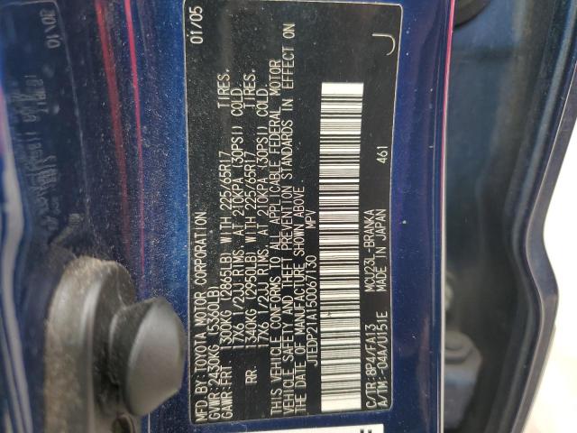 Zdjęcie 10 z aukcji – 2005 TOYOTA HIGHLANDER z VIN JTEDP21A150067130