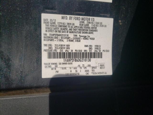 Photo 10 from auction – 2013 FORD TAURUS LIM with VIN 1FAHP2F86DG210130