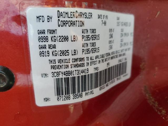 Photo 10 from auction – 2001 CHRYSLER PT CRUISER with VIN 3C8FY4BB01T314419