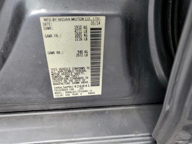 Photo 10 from auction – 2014 NISSAN ALTIMA 2.5 with VIN 1N4AL3AP9EC426841