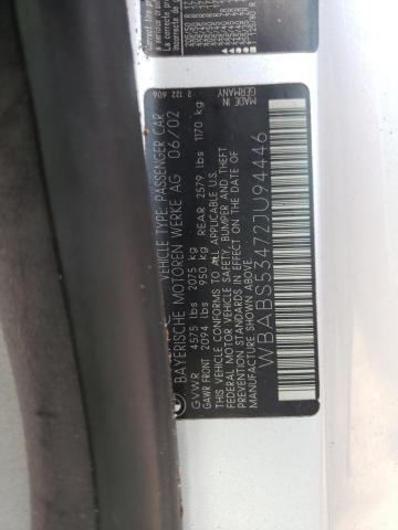 Photo 10 from auction – 2002 BMW .0I with VIN WBABS53472JU94446