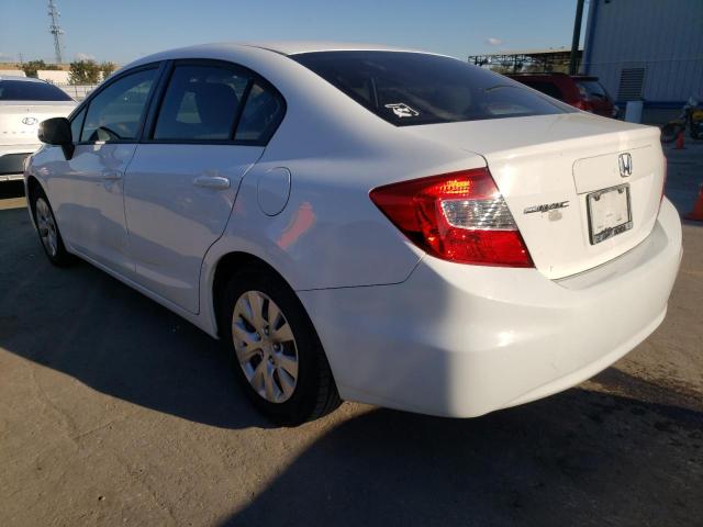Photo 3 from auction – 2012 HONDA CIVIC LX with VIN 19XFB2F54CE082524