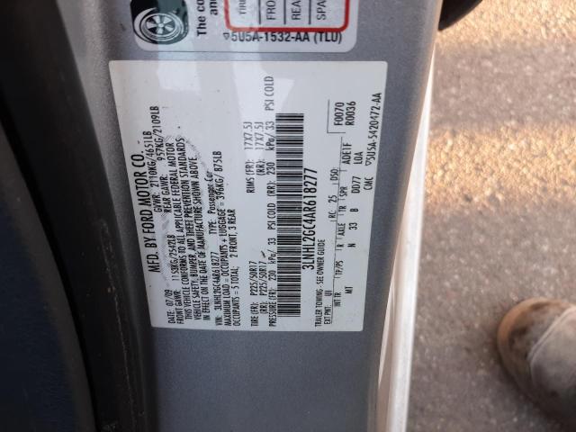 Photo 10 from auction – 2010 LINCOLN MKZ with VIN 3LNHL2GC4AR618277