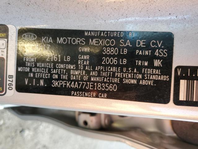 Photo 10 from auction – 2018 KIA FORTE LX with VIN 3KPFK4A77JE183560