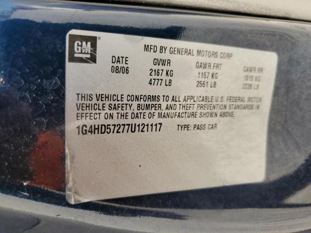 Photo 10 from auction – 2007 BUICK LUCERNE CX with VIN 1G4HD57277U121117