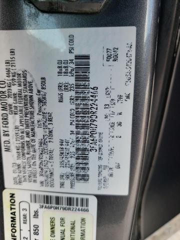 Photo 10 from auction – 2013 FORD FUSION SE with VIN 3FA6P0H79DR224466