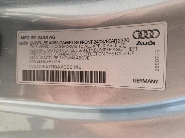 Photo 10 from auction – 2010 AUDI A5 PRESTIG with VIN WAUVFAFR0AA006146