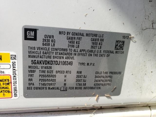 Фото 10 с аукциона – 2013 BUICK ENCLAVE с VIN 5GAKVDKD7DJ106349