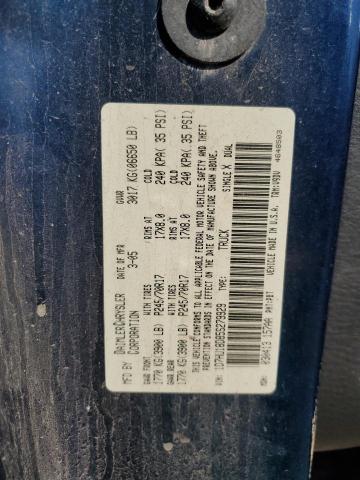 Photo 10 from auction – 2005 DODGE RAM 1500 S with VIN 1D7HU18D85S279929
