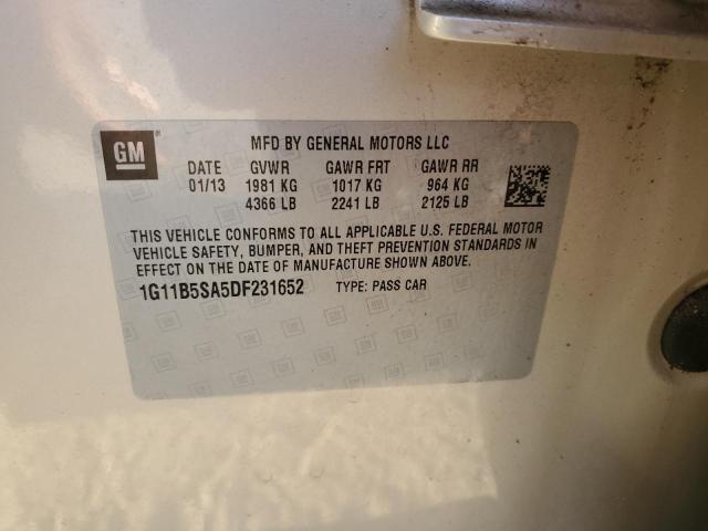 Photo 10 from auction – 2013 CHEVROLET MALIBU LS with VIN 1G11B5SA5DF231652