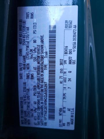 Photo 10 from auction – 2012 FORD ECONOLINE with VIN 1FTNE2EW9CDA95297