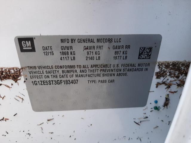 Photo 10 from auction – 2016 CHEVROLET MALIBU LT with VIN 1G1ZE5ST3GF183407